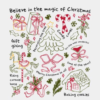 Believe in the Magic of Christmas Doodle Thumbnail