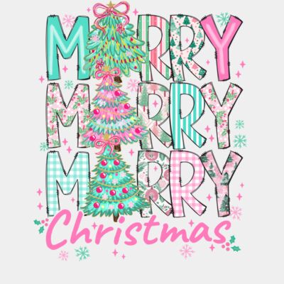 Merry Merry Merry Christmas Tree Thumbnail