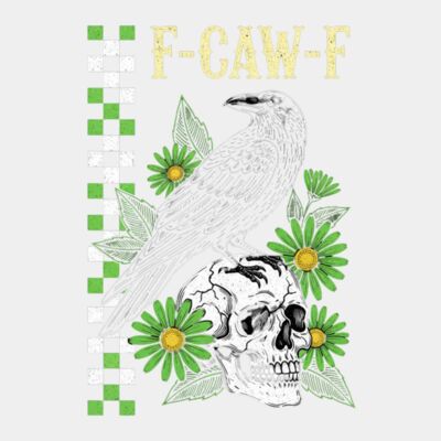 F Caw F Funny Halloween Design   Green Thumbnail