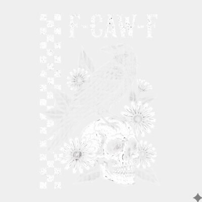 F Caw F Funny Halloween Design   White Thumbnail